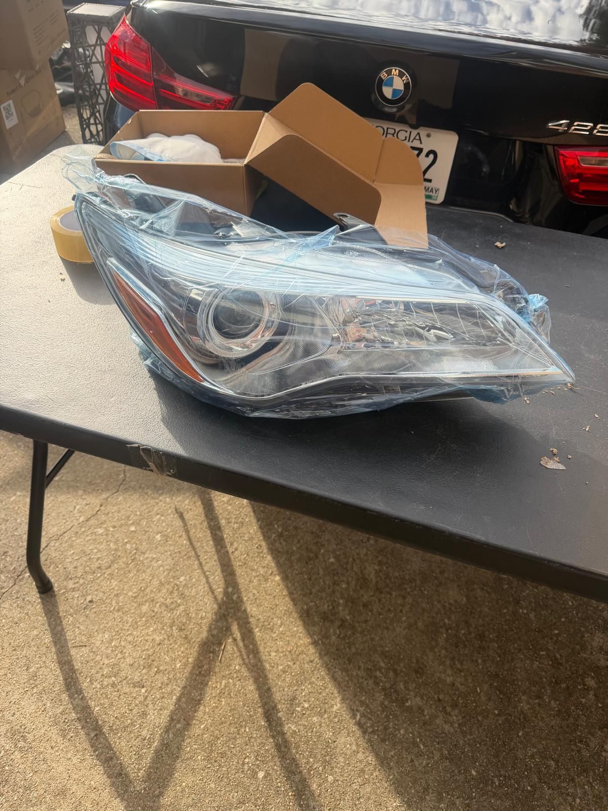 2015-2017 Toyota Camry Replacement Headlights Chrome Housing Pair