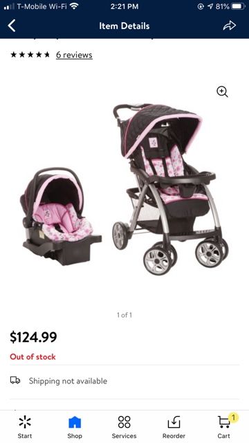 Set of stroller and car seat