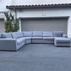 Huge Gray Sectional Couch In Excellent Condition - Free Delivery 🚚 