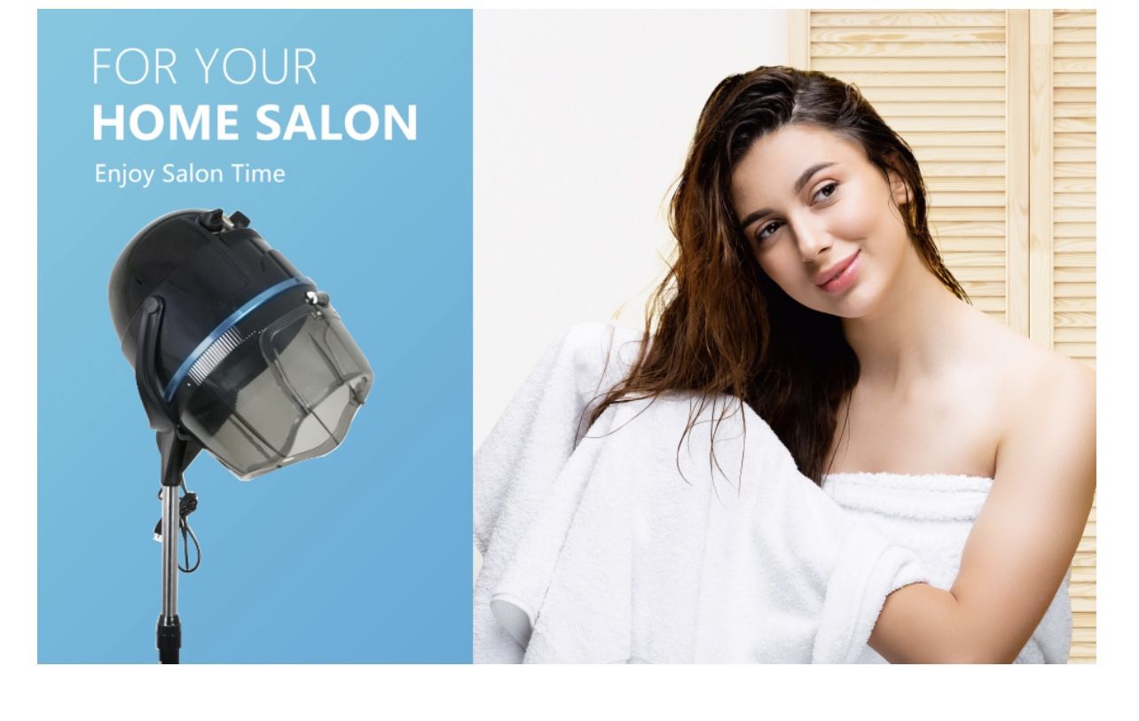 ZENY Professional Adjustable Hood Floor Stand Bonnet Hair Dryer