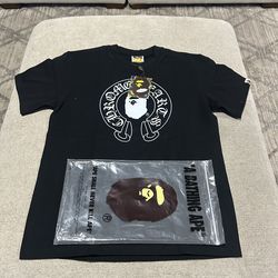 BAPE X Chromehearts Black Tee