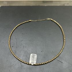 14K Braided Necklace 