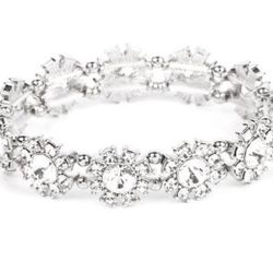 Diamond Clear Stretch Bracelet.  Dyanamite
