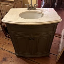 Marble Top Bathroom Vanity