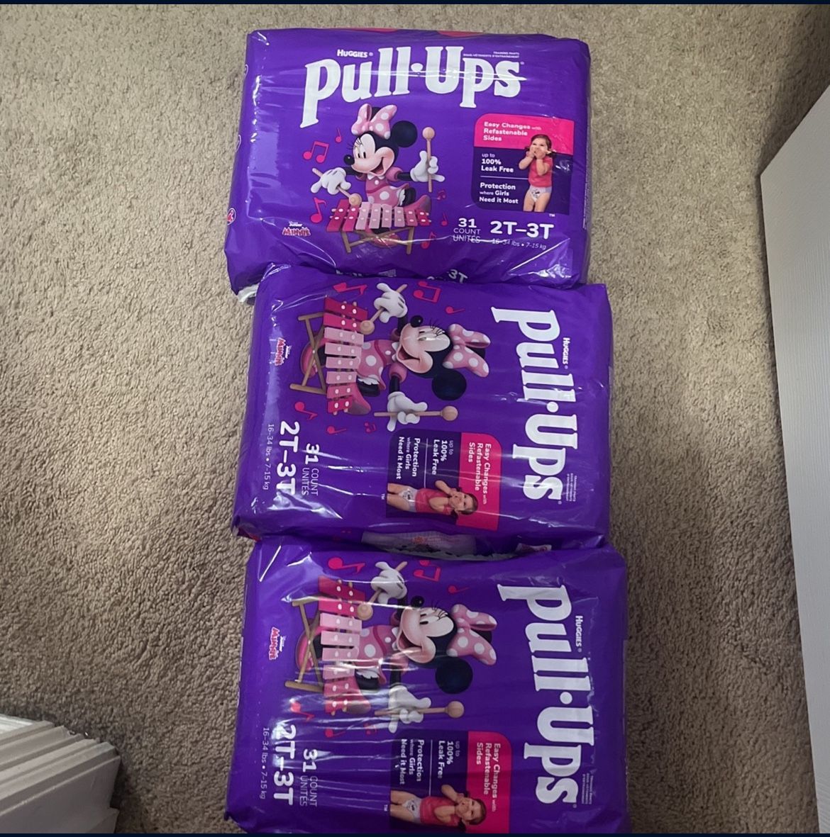 Pamper Pull Ups Size 2T-3T