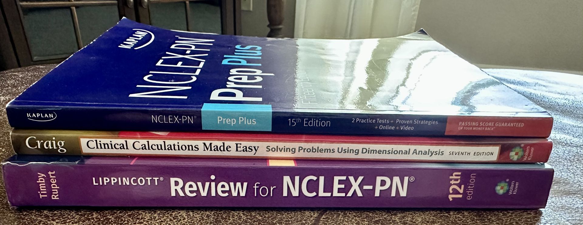 NCLEX-PN Bundle Pack Of Study Guide  Books & Textbooks, Brand New Condition