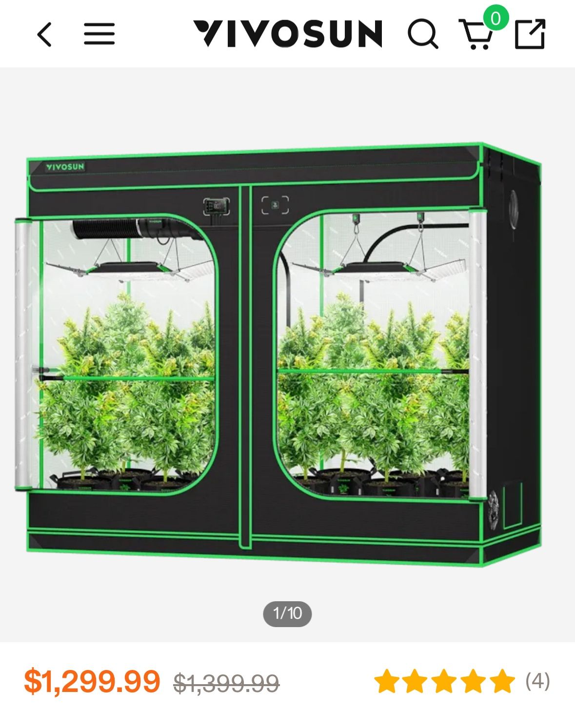 Vivosun Smart Grow Tent 4x8