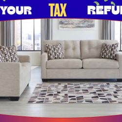 2 PC SOFA AND LOVESEAT 