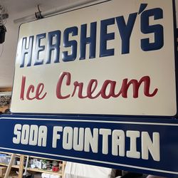 Early Hershey Ice Cream Sidewalk Sign