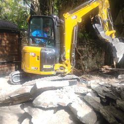 Bobcat Excavadora Volteó 