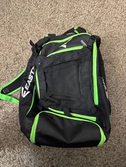Easton baseball bag and gloves