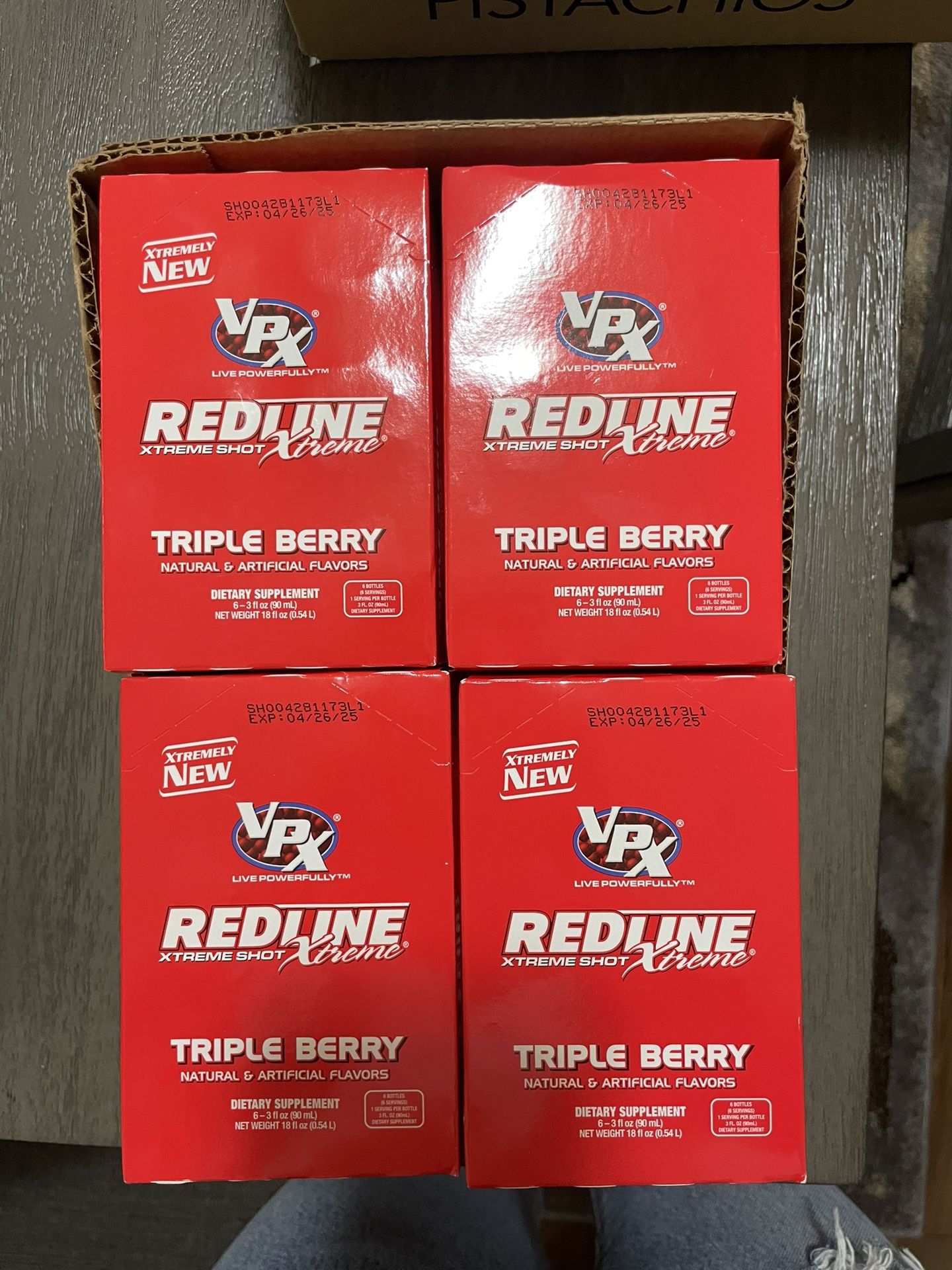 VPX Redline Xtreme Shot Triple Berry 24pck (3oz)