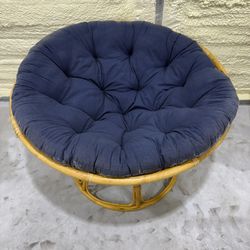 Rattan Papasan Chair With Cushion (2 Piece)