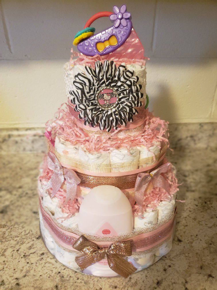 Girl Diaper Cake