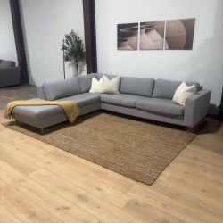 Gray 2-Piece Sectional (Delivery Available)