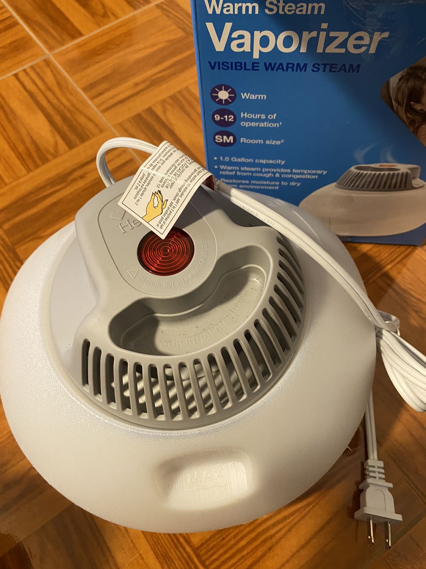 Warm steam vaporizer