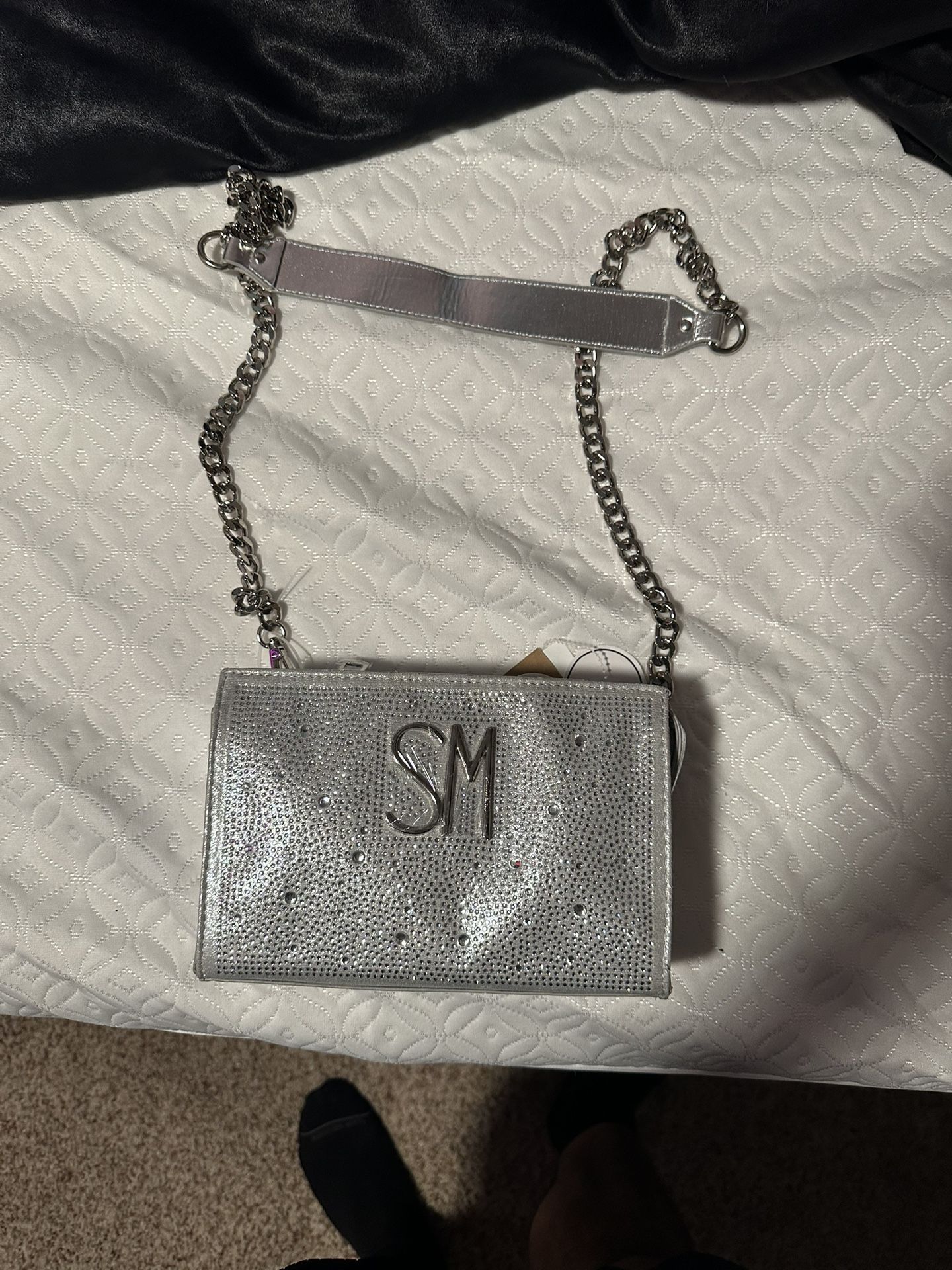 Silver Bling Steve Madden Bag