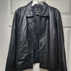 I.N.C Womens Large Leather Jacket 