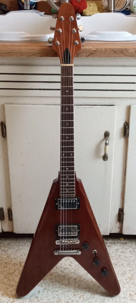Flying V GUITAR...VINTAGE HARMONY W/SIDE BINDING.