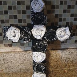 Bandana Style Rose Cross
