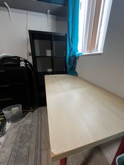 Black 6-Cube Shelf + Desk Comb