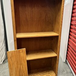 Solid Wood Bookshelf – Real Oak – Heavy Duty – Excellent Condition