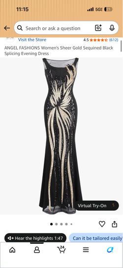 Evening gown elegant dress