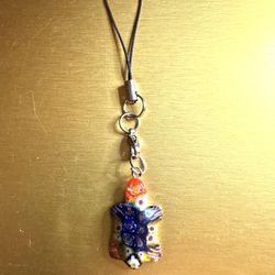 Cellphone Charm Keychain Turtle Multicolor
