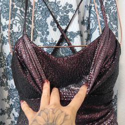 Sequin Formal Floor Length Dress Size 8