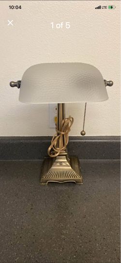 Vintage bankers desk lamp