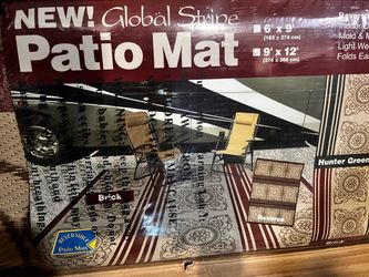 Global Stripe Reversible Patio Mat 9x12