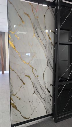 8 ft. x 4 ft. W Decorative PVC Marble