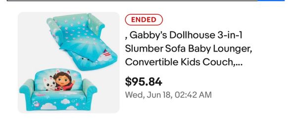 Gabby's Dollhouse 3-in-1 Convertible Kids Sofa