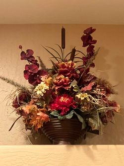 Big artificial flower arrangement