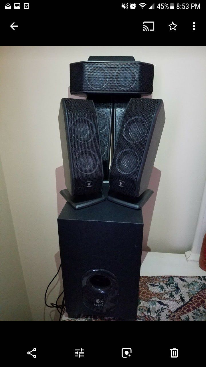 Excellent speaker system, Logitech