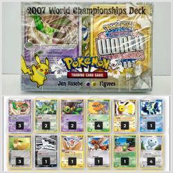 New / Sealed 2007 Pokemon TCG World Championships Deck “Flyvees” Jun Hasebe
