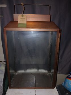 21" large metal &glass outdoor lantern copper