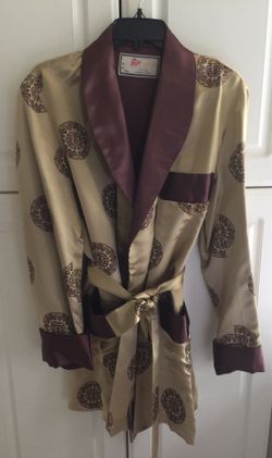 Vintage Chinese Satin Kimono with Sash