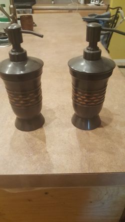 2 soap dispensers