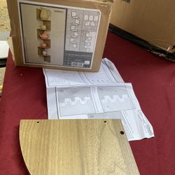 New Natural Corner Shelves 