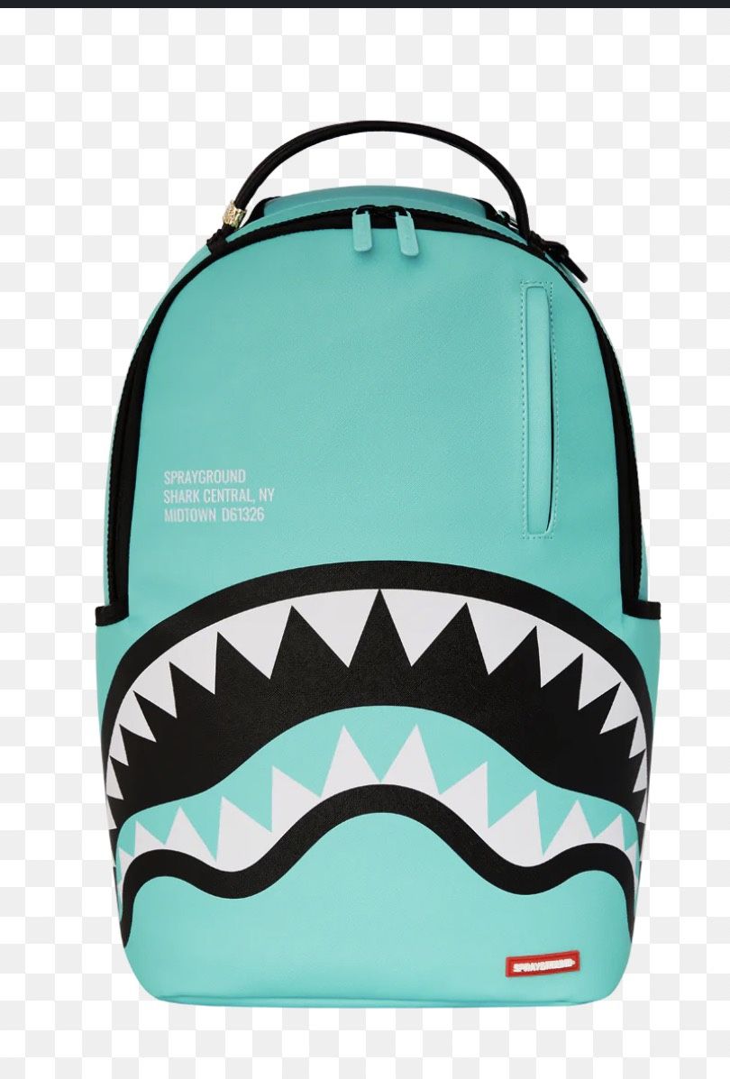 Teal And Blue Spray Ground Backpack