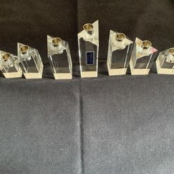 Waterford Crystal Menorah Candle Holders