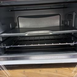 Oster Stainless Steel Toaster Oven w Turbo Convection Bake Broil Toast