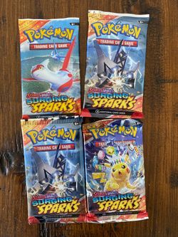 Pokemon Surging Sparks lot of 4 Boosters