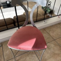 Chrome, Bistro Table And Chairs-PRICE DROP