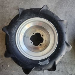 ITP Sand Star Rear Paddle Tires and 2 ITP RIMS