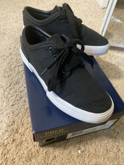 Black With White Sole Polo Ralph Lauren Size 7.5 Men