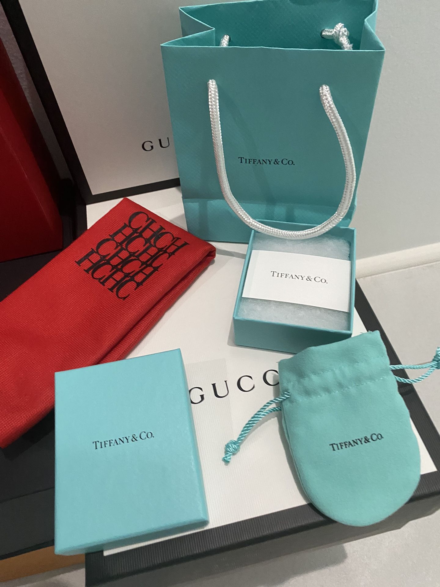 Empty empty Gucci Louis Vuitton Chanel Tiffany & Co. for Sale in