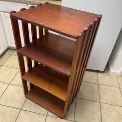 Versatile Wood Stand With Shelves. 