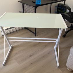 Glass Top Desk 